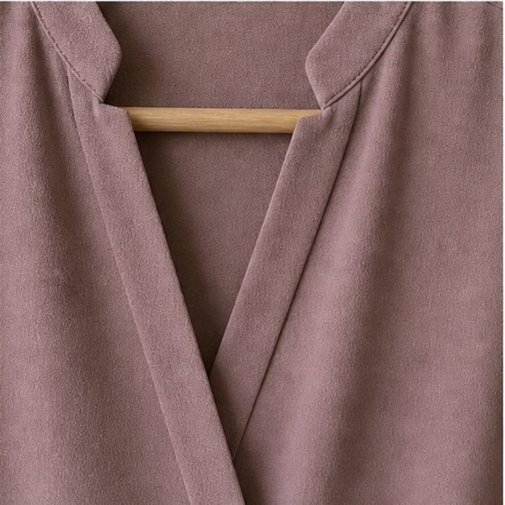 Mauve Ruffle Blouse - Picture 4 of 6